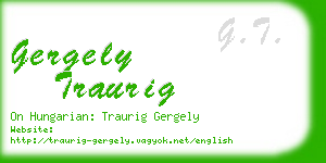 gergely traurig business card